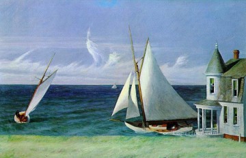 Edward Hopper Painting - the lee shore Edward Hopper